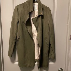 Anthropologie faux suede coat